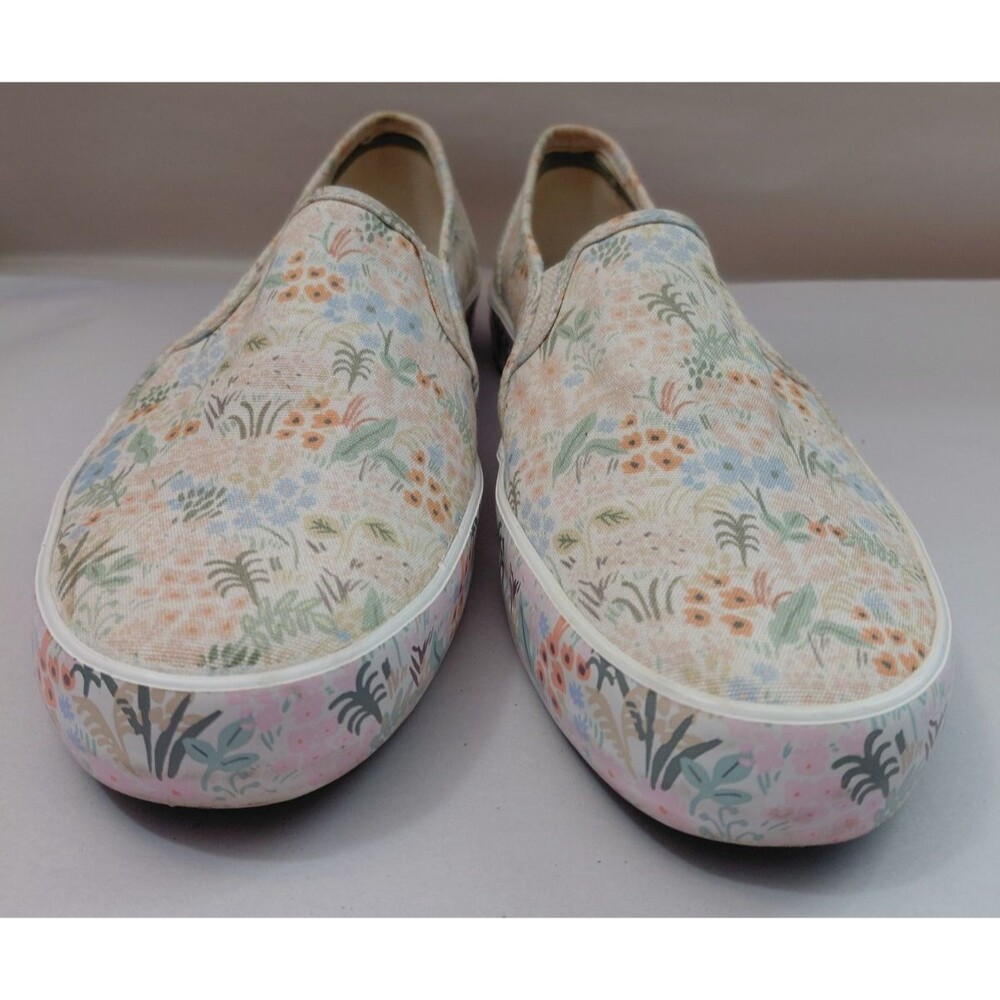 Keds X Rifle Paper Co Double Decker Meadow Print Sneaker Size 8.5 - Picture 2 of 7